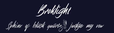 Broklight by Rochart Studio — Script Handwritten Font — thumbnail 2