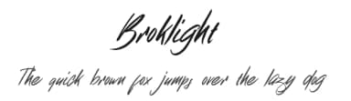 Broklight by Rochart Studio — Script Handwritten Font — thumbnail 1