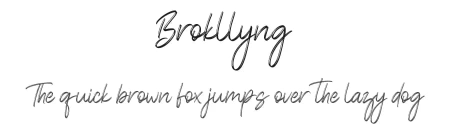 Brokllyng by Creatype Studio — Script Handwritten Font