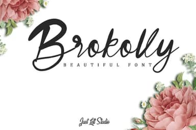 Brokolly Font by Justlett — Script Handwritten Font — thumbnail 1