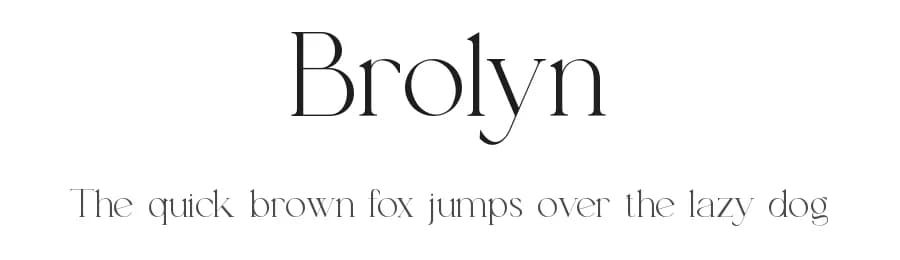 Brolyn by Slide Shoot Type — Serif Font