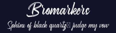 Bromarkers by Calligraphy Fonts — Script Handwritten Font — thumbnail 2