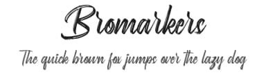 Bromarkers by Calligraphy Fonts — Script Handwritten Font — thumbnail 1