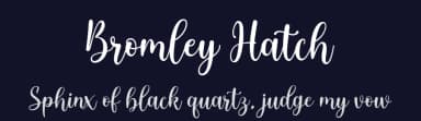 Bromley Hatch by Attract Studio — Script Handwritten Font — thumbnail 2