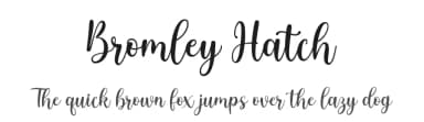 Bromley Hatch by Attract Studio — Script Handwritten Font — thumbnail 1
