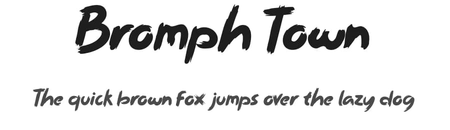 Bromph Town by Beta Dine — Script Handwritten Font