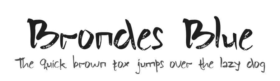 Brondes Blue by Rafantype Studio — Script Handwritten Font