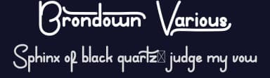 Brondown by VinType — Script Handwritten Font — thumbnail 2