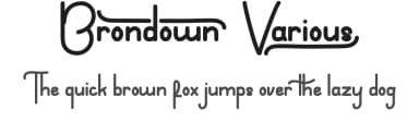 Brondown by VinType — Script Handwritten Font — thumbnail 1