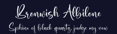 Bronwish Albilone by Perspectype Studio - Letterena.com — Script Handwritten Font — thumbnail 2