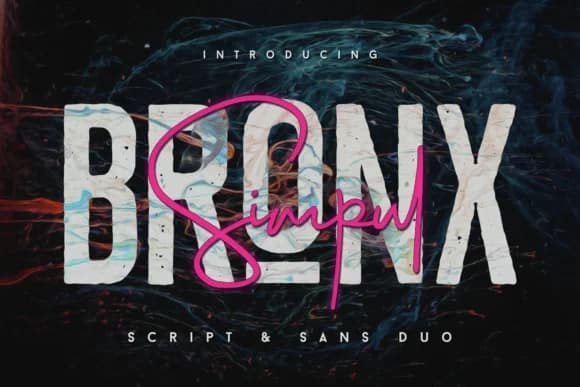 Bronx Simpul Duo Font by I Do Not Sleep — Script Handwritten Font