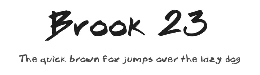 Brook 23 by mgl23 — Script Handwritten Font