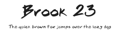 Brook 23 by mgl23 — Script Handwritten Font — thumbnail 1