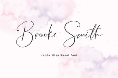 Brooke Smith Script Font by mightype89 — Script Handwritten Font — thumbnail 1