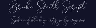 Brooke Smith Script by mightype — Script Handwritten Font — thumbnail 2