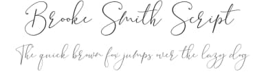 Brooke Smith Script by mightype — Script Handwritten Font — thumbnail 1