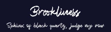 Brookliness by zamjump — Script Handwritten Font — thumbnail 2
