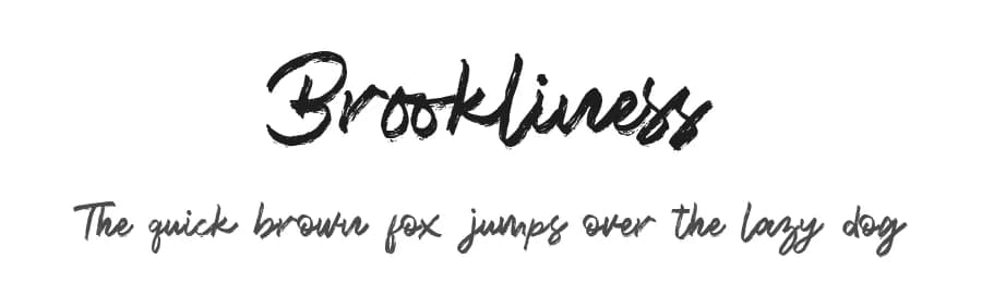 Brookliness by zamjump — Script Handwritten Font