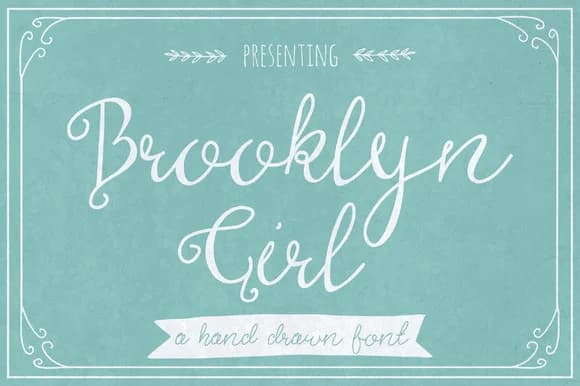 Brooklyn Girl Font by The Pen and Brush — Script Handwritten Font
