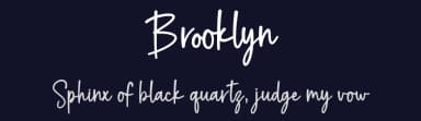 Brooklyn by Graphix Line Studio — Script Handwritten Font — thumbnail 2
