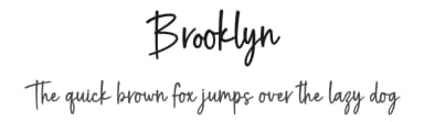 Brooklyn by Graphix Line Studio — Script Handwritten Font — thumbnail 1