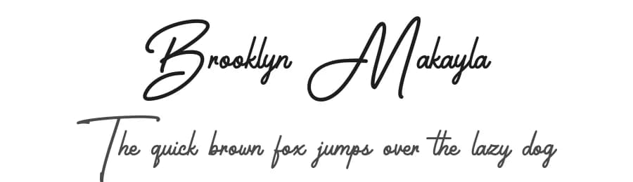 Brooklyn Makayla by Kotak Kuning Studio — Script Handwritten Font