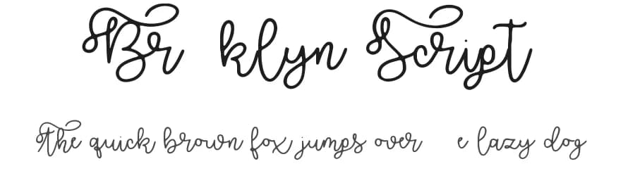 Brooklyn Script by fluffyartstudio — Script Handwritten Font