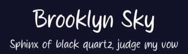 Brooklyn Sky by MJType — Script Handwritten Font — thumbnail 2