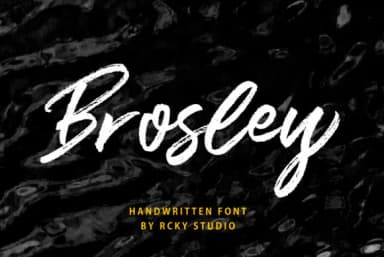 Brosley Font by rckystudio — Script Handwritten Font — thumbnail 1