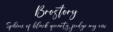 Brostory by Wildan Type — Script Handwritten Font — thumbnail 2