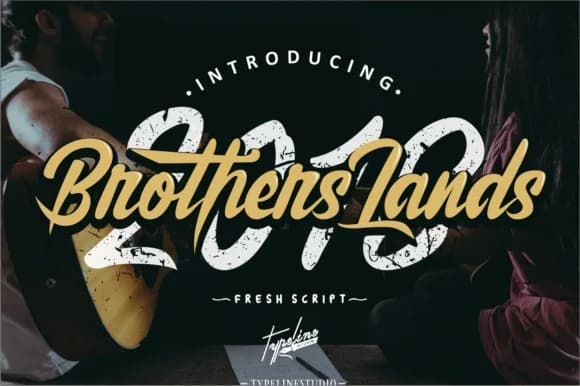 Brother Lands Font by typelinestudio — Script Handwritten Font