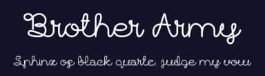 Brother Army by weknow — Script Handwritten Font — thumbnail 2