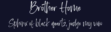 Brother Home by Letteralle Studios — Script Handwritten Font — thumbnail 2