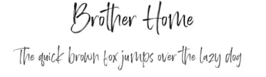 Brother Home by Letteralle Studios — Script Handwritten Font — thumbnail 1
