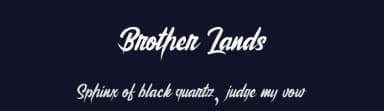 Brother Lands by Typeline Studio — Script Handwritten Font — thumbnail 2