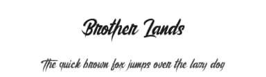 Brother Lands by Typeline Studio — Script Handwritten Font — thumbnail 1