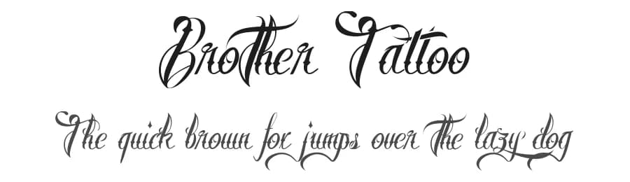 Brother Tattoo by Måns Grebäck — Script Handwritten Font