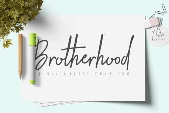 Brotherhood Duo Font by Masketer — Script Handwritten Font