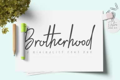 Brotherhood Duo Font by Masketer — Script Handwritten Font — thumbnail 1