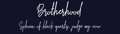 Brotherhood by Masketer Std — Script Handwritten Font — thumbnail 2