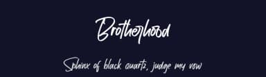 Brotherhood by 38.lineart — Script Handwritten Font — thumbnail 2