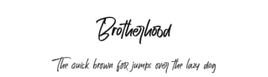 Brotherhood by 38.lineart — Script Handwritten Font — thumbnail 1