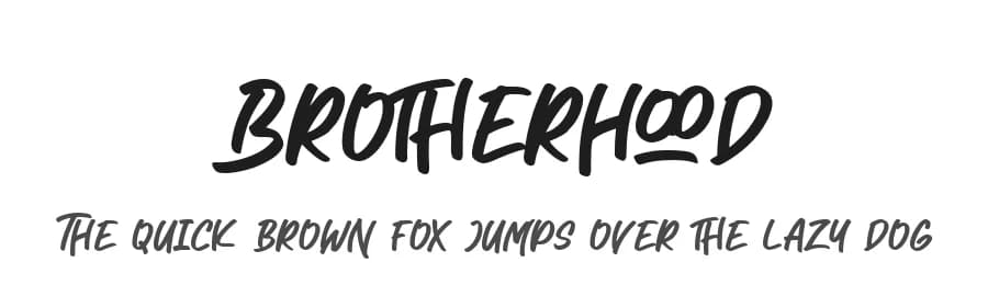 Brotherhood by Creatype Studio — Script Handwritten Font