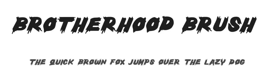 Brotherhood Brush by Tigadestd — Script Handwritten Font