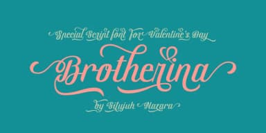 Brotherina Font by Situjuh — Script Handwritten Font — thumbnail 1