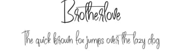 Brotherlove by Scratchones — Script Handwritten Font — thumbnail 1