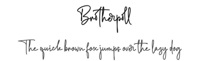 Brotherpoll by Letternun — Script Handwritten Font