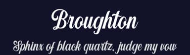 Broughton by Damarletter — Script Handwritten Font — thumbnail 2