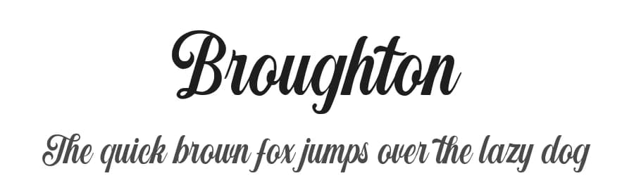 Broughton by Damarletter — Script Handwritten Font