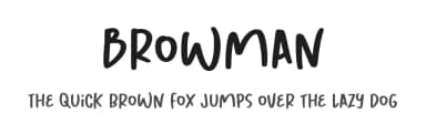 Browman by Fontherapy — Script Handwritten Font — thumbnail 1